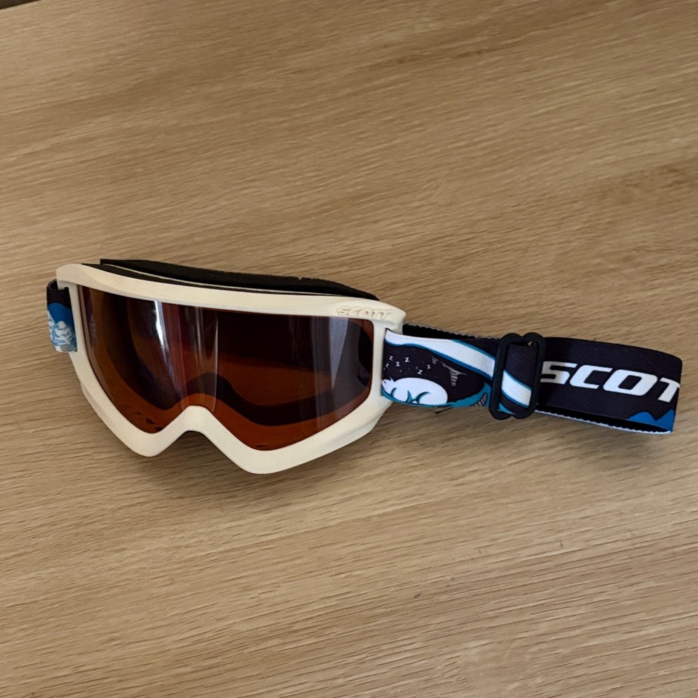 Scott Goggles with Cream Frame and Black Strap